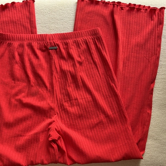 Billabong Easy Waves Pants Rib Knit Cropped size S - Picture 11 of 12